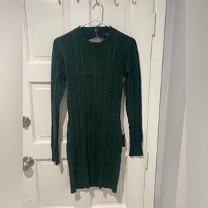 NWT lulus green sweater dress size medium